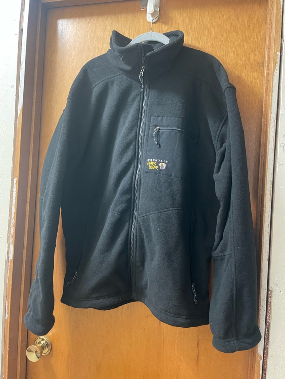 Mountain Hardwear Black Full-Zip Lightweight Fleece Jacket